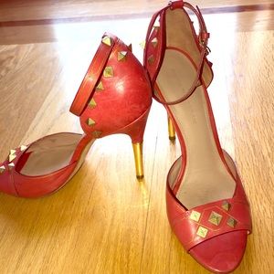 Sigerson Morrison vero cuoio red sandals